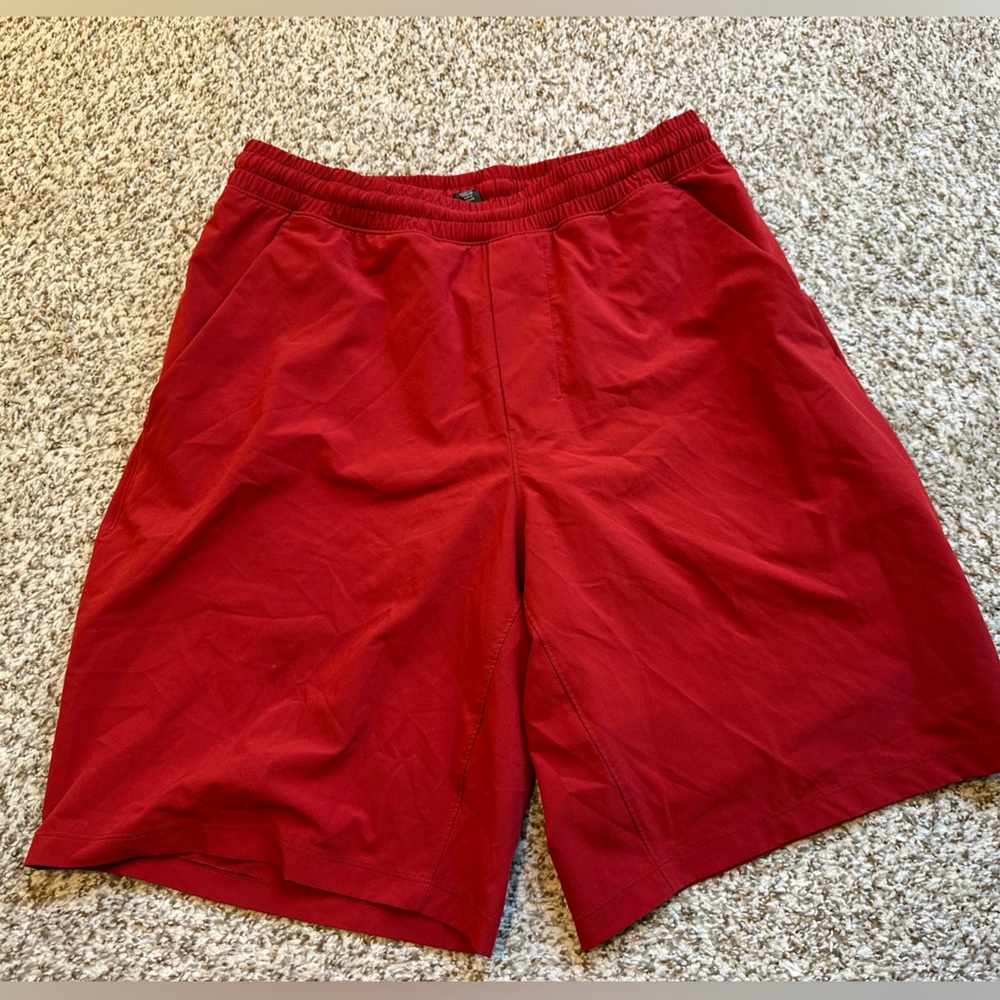 Men's Red Lululemon Athletic Shorts